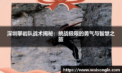 深圳攀岩队战术揭秘：挑战极限的勇气与智慧之旅